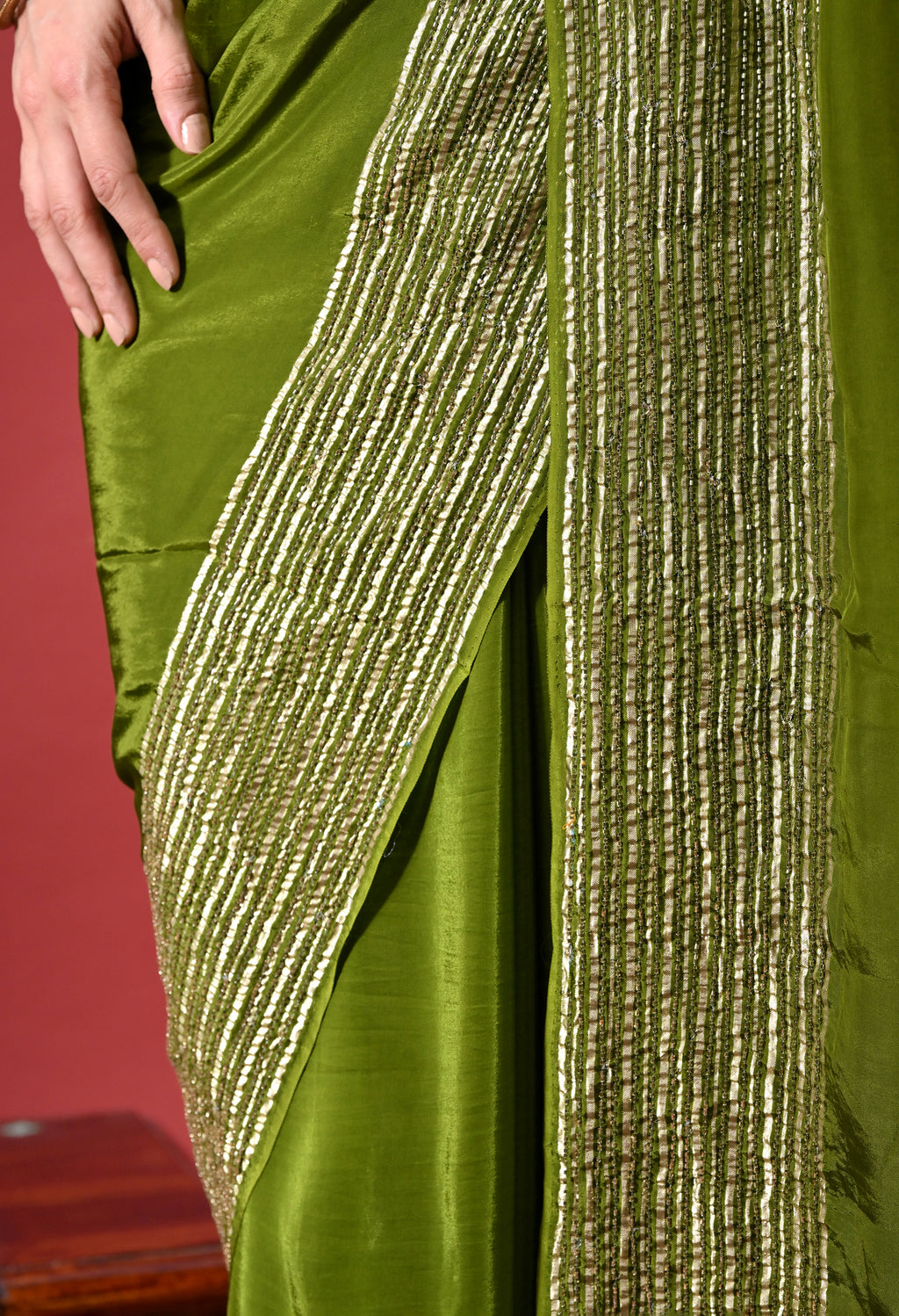 Lustre Silk - Moss Green
