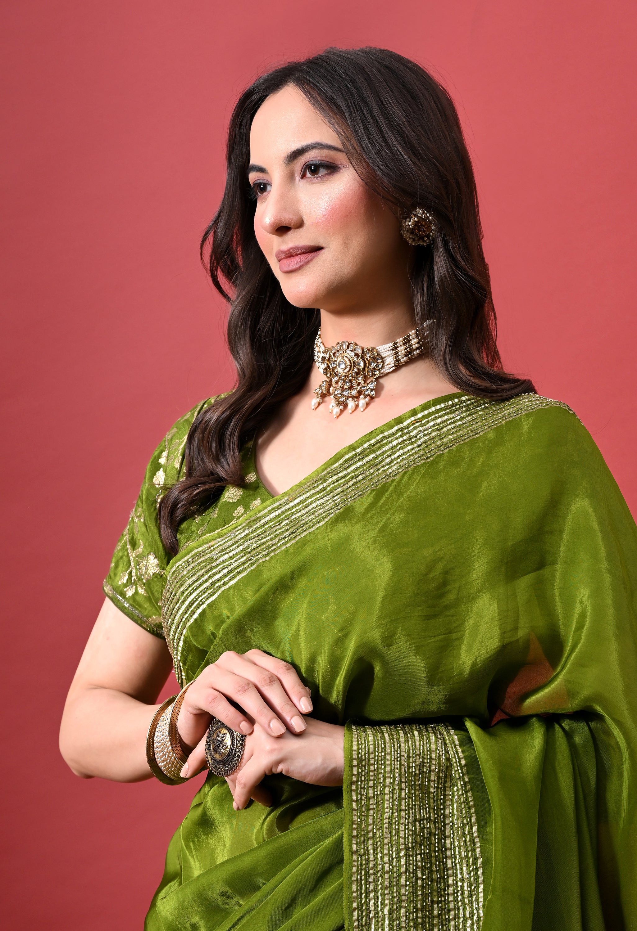 Lustre Silk - Moss Green