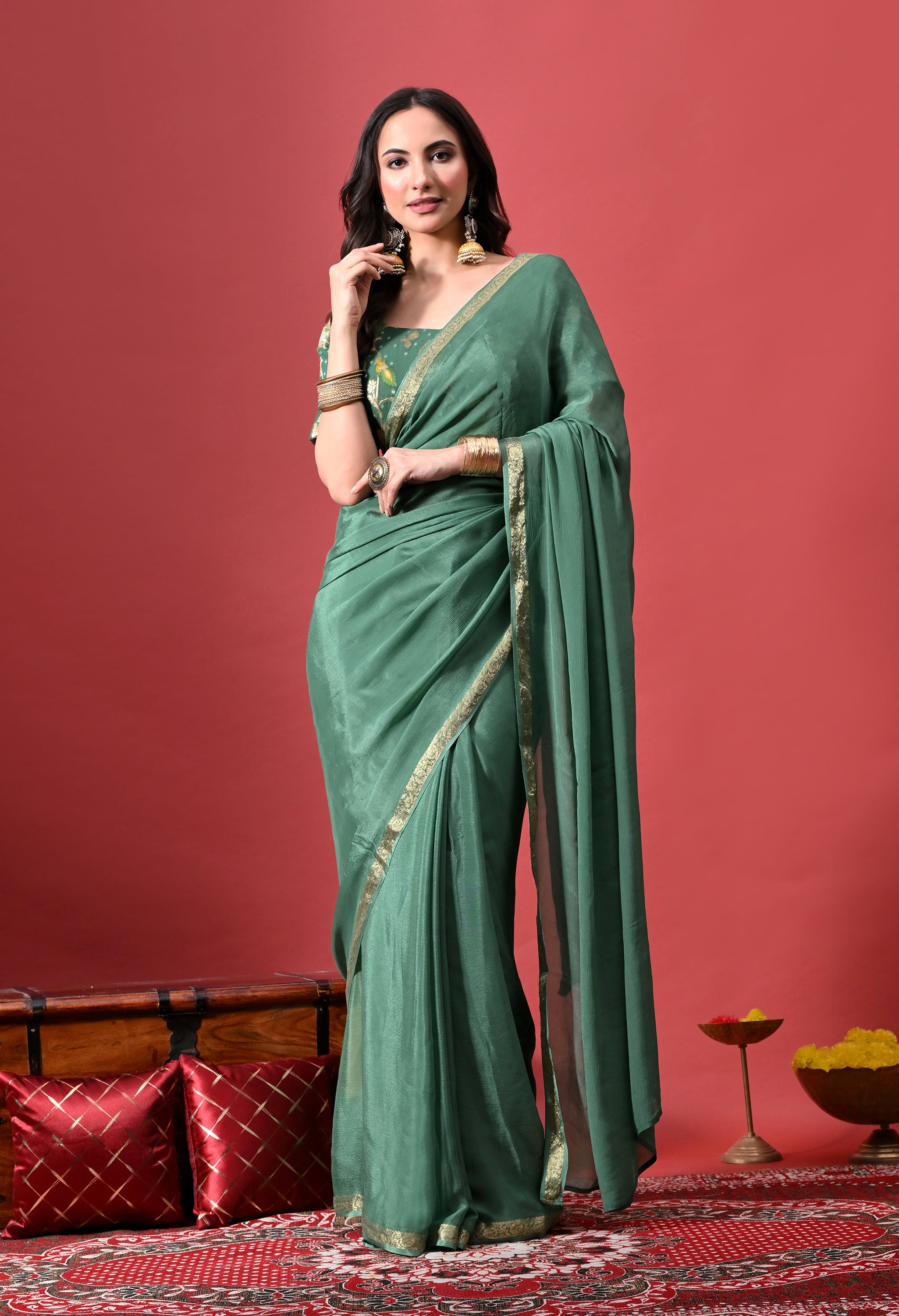 Rangutsav - Olive Green