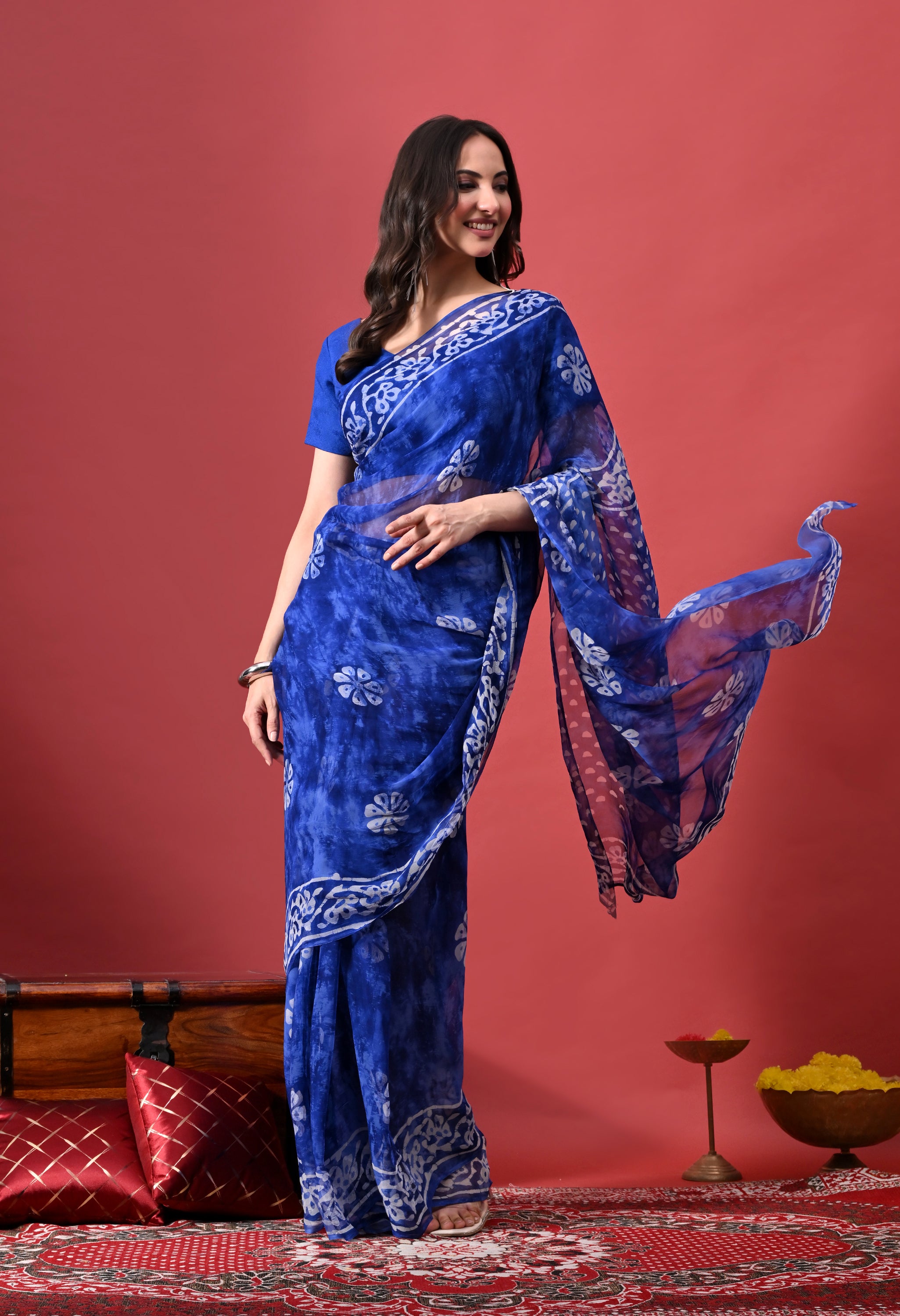 Ajrak - Midnight Blue