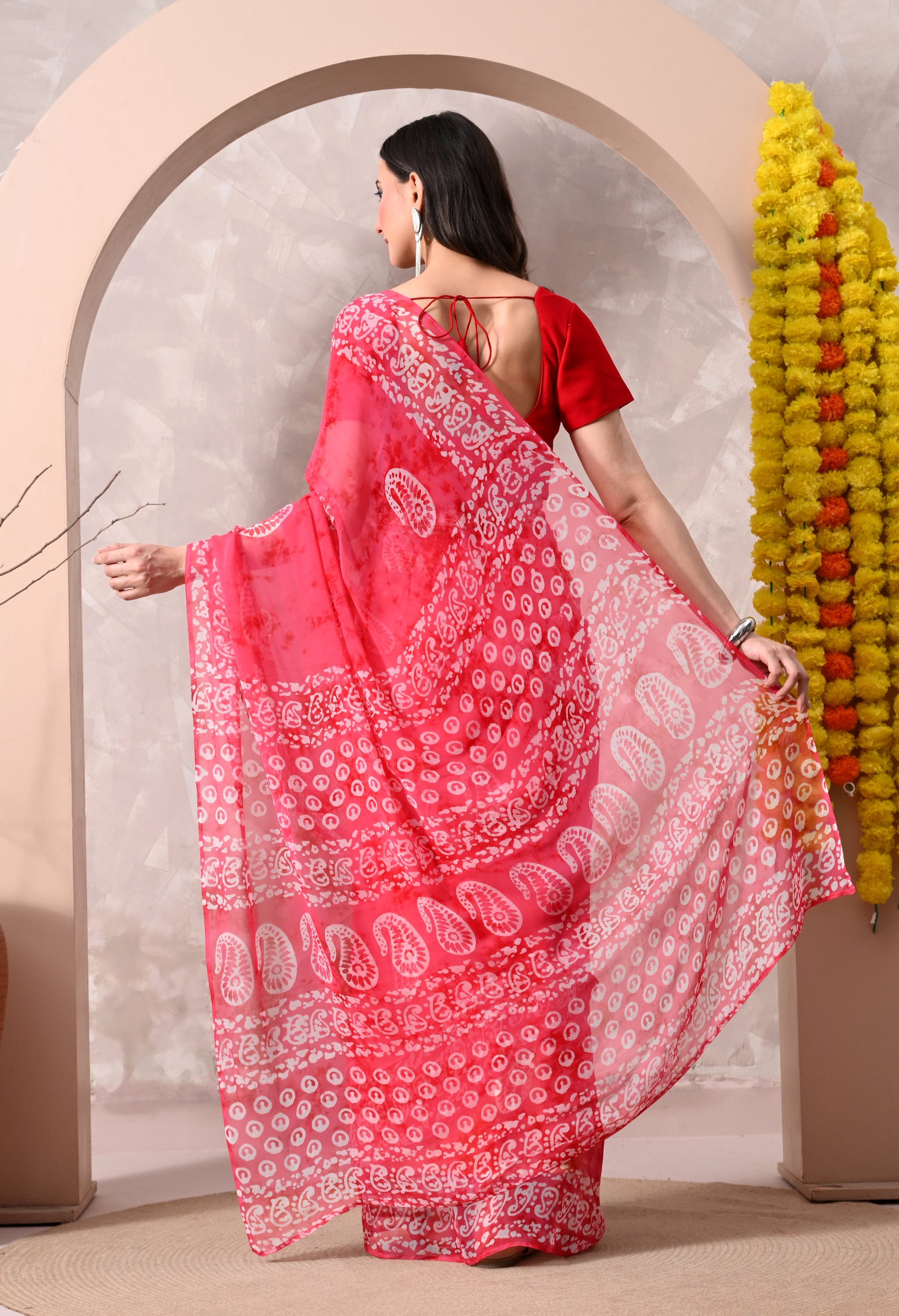 Ajrak - Dusty Coral
