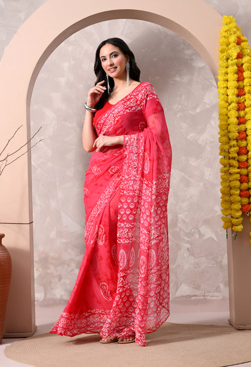 Ajrak - Dusty Coral
