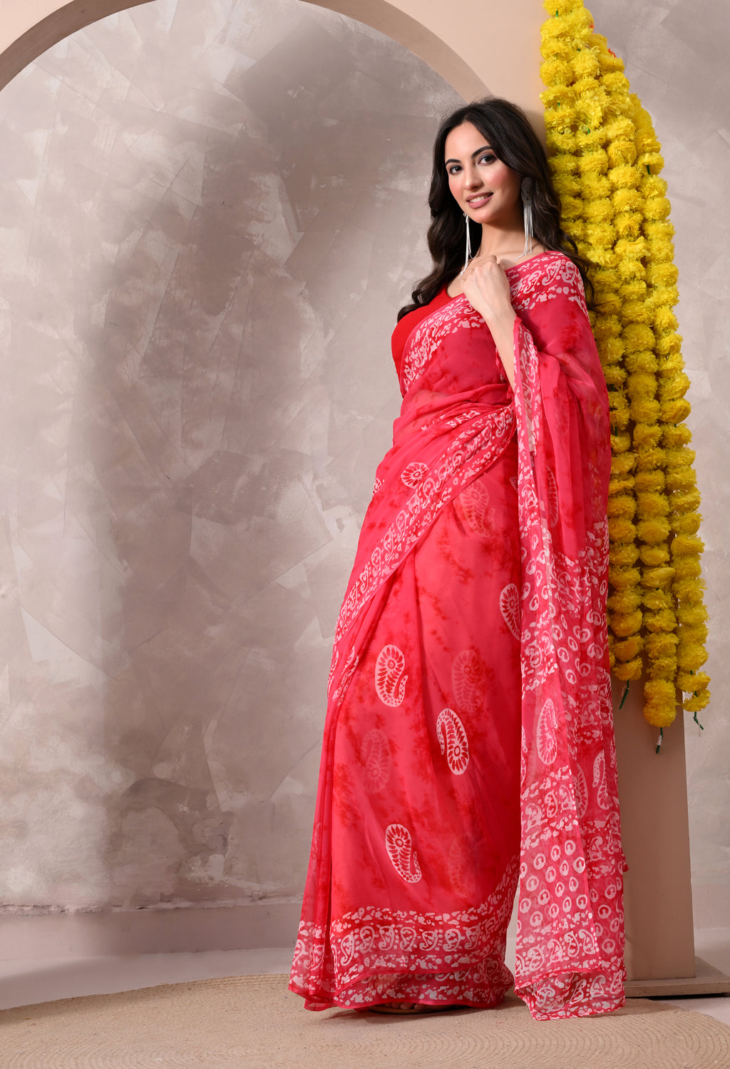Ajrak - Dusty Coral
