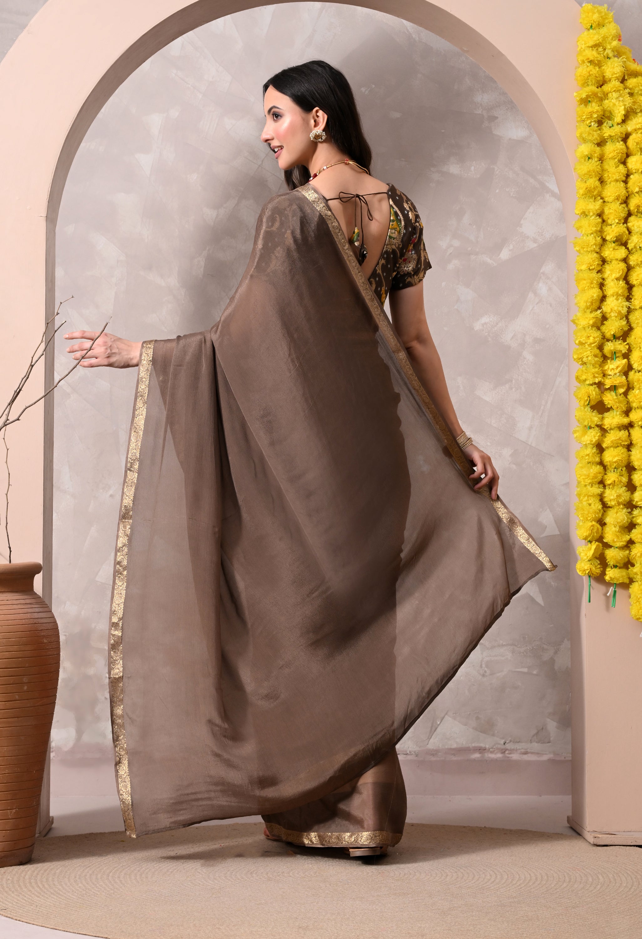 Rangutsav - Metallic Brown