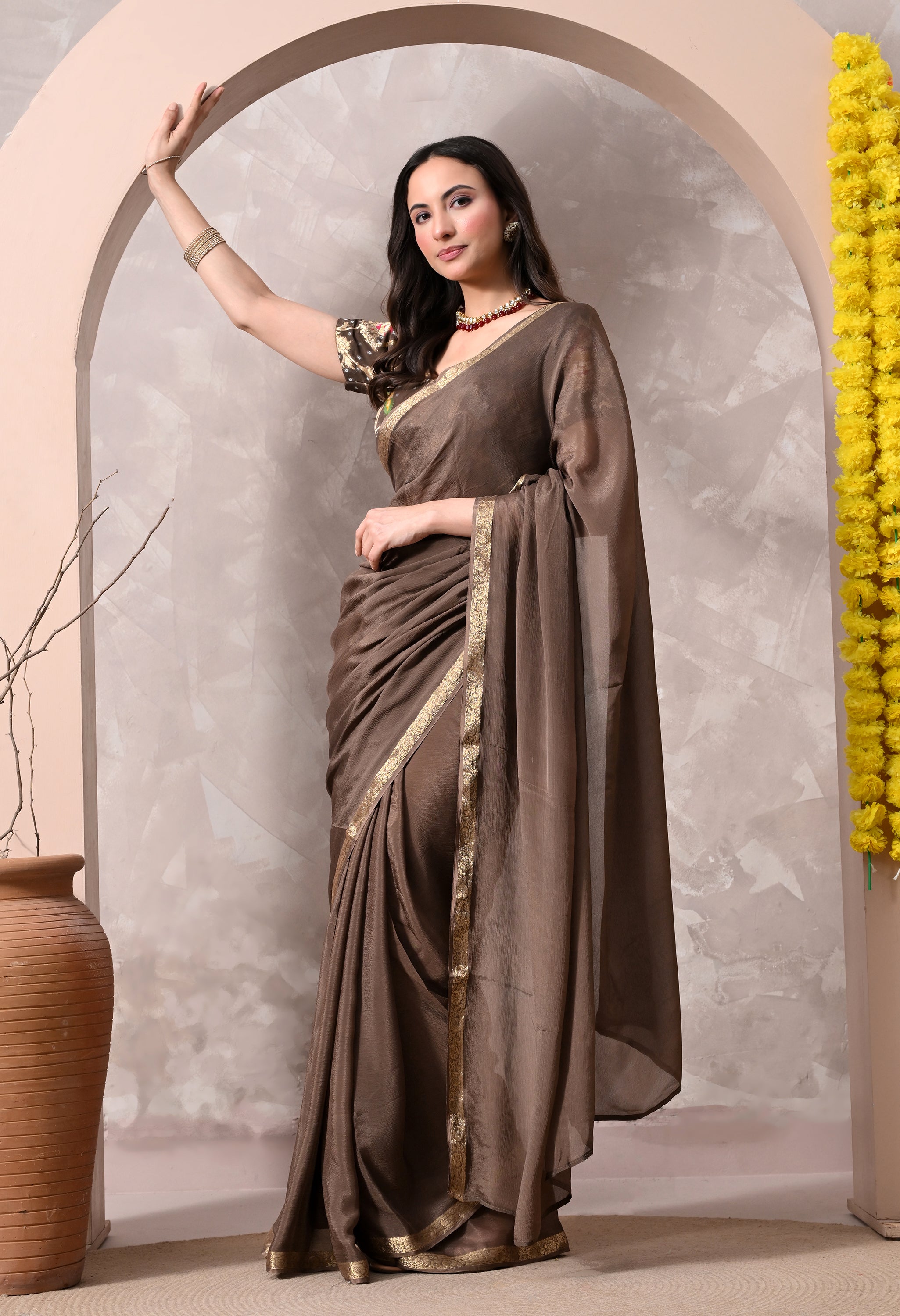 Rangutsav - Metallic Brown
