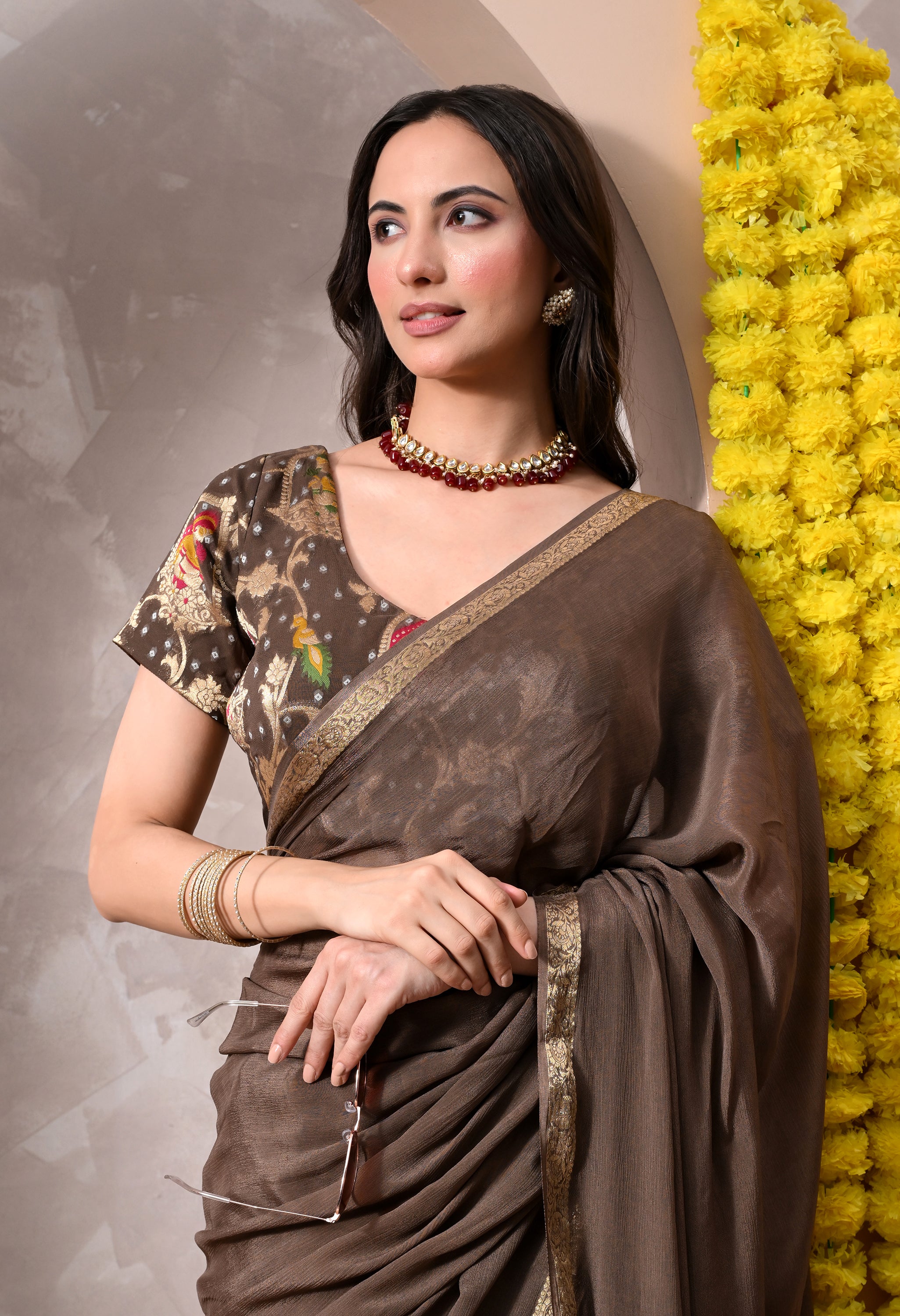 Rangutsav - Metallic Brown