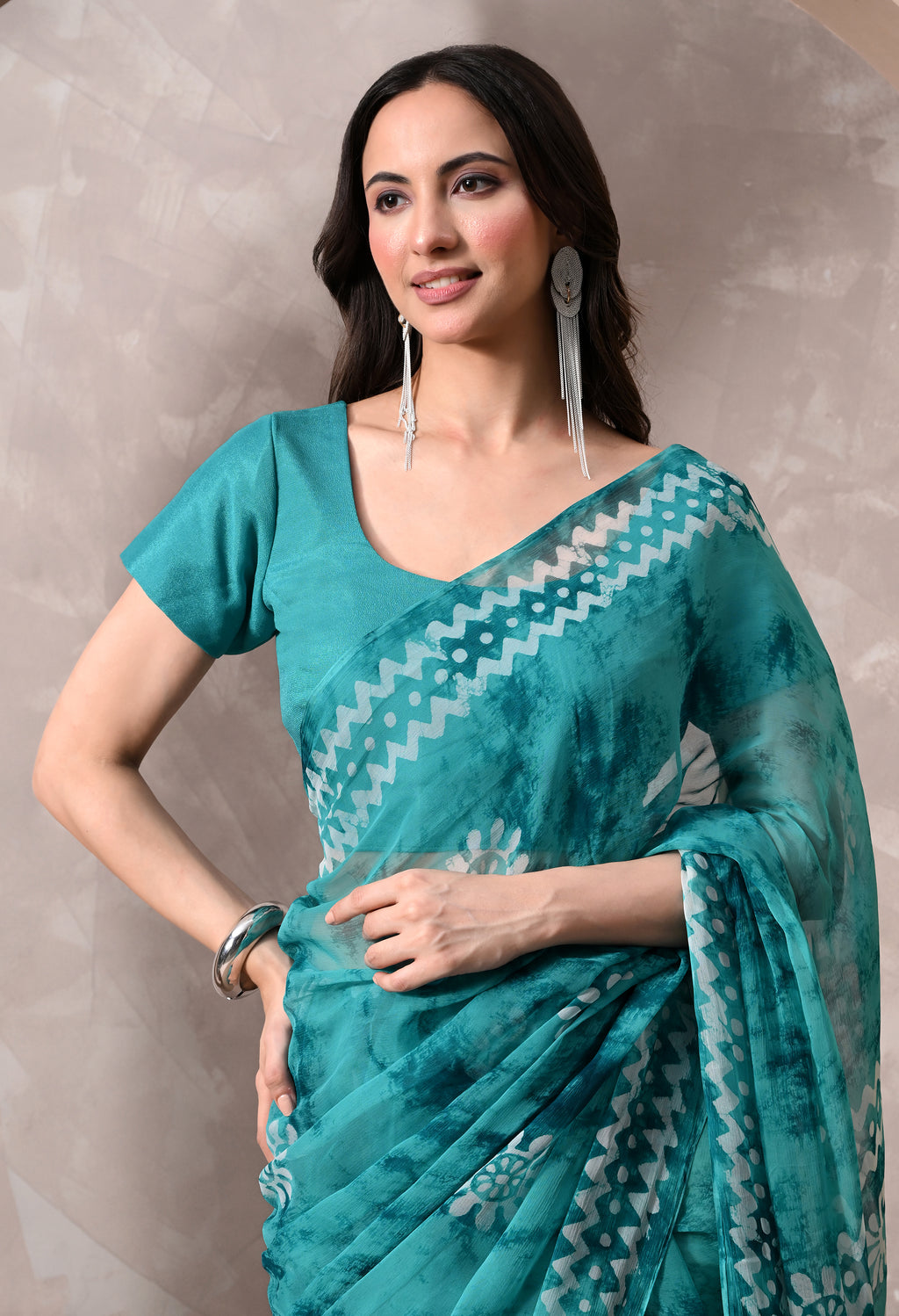 Ajrak - Coral Green