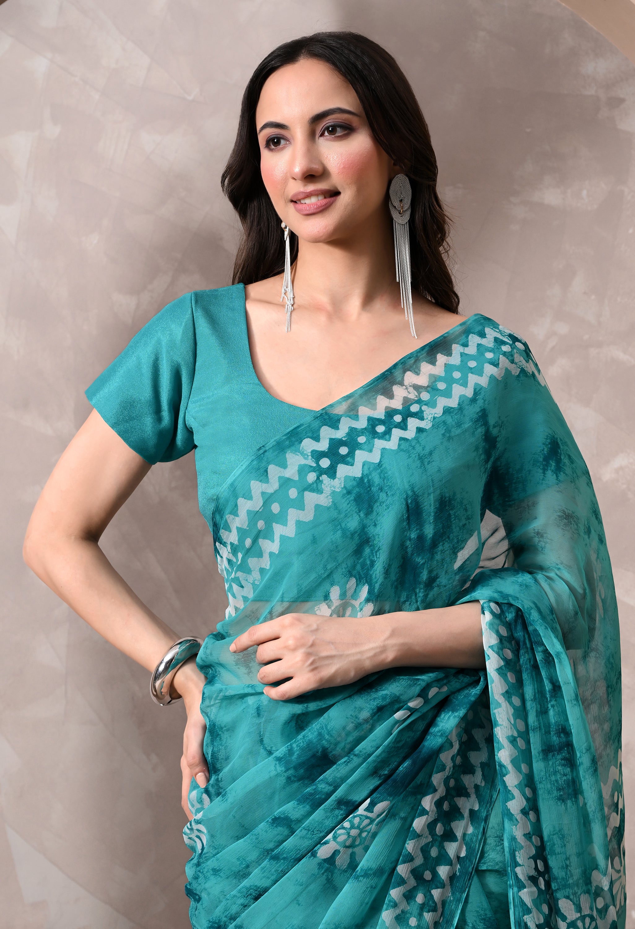 Ajrak - Coral Green